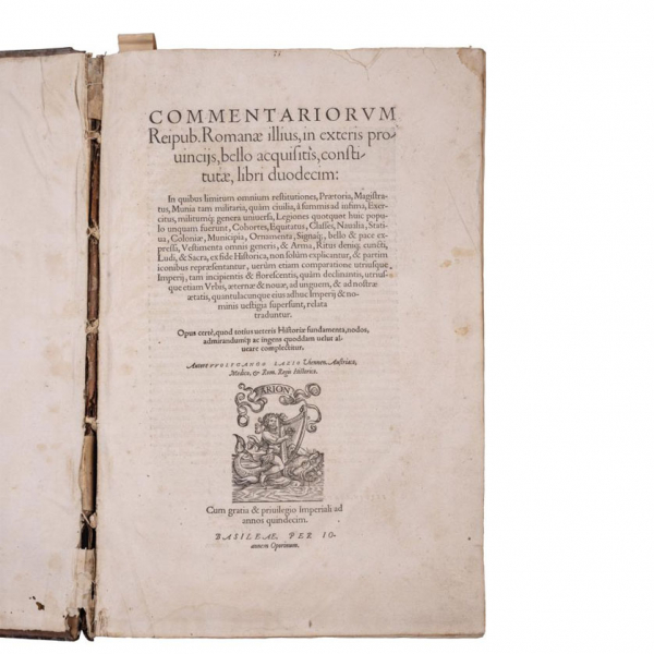 Lazio VVolfgango. "COMMENTARIORUM REIPUB ROMANAE ILLIUS" 1551