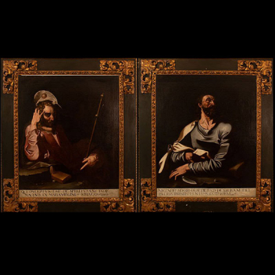 San Bartolomé y &quot;Santiago el Mayor&quot;, Escuela de Luis Tristán, Toledo, s. XVI - XVII.