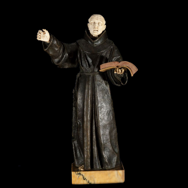 Escuela Romana de Algardi del siglo XVII - Roma, San Buenaventura - Círculo o obrador de Alessandro Algardi (Bolonia, 1595 - Roma, 1654). 