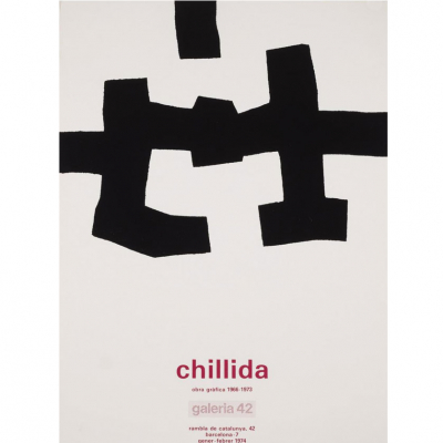 Chillida.   &quot;Cartel. Galería 42, Barcelona (1974)&quot;.  