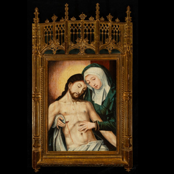 Importante "Descendimiento" TALLER / MANERA DE JUAN DE FLANDES Juan de Flandes (c. 1465–Palencia, Corona de Castilla, 1519).