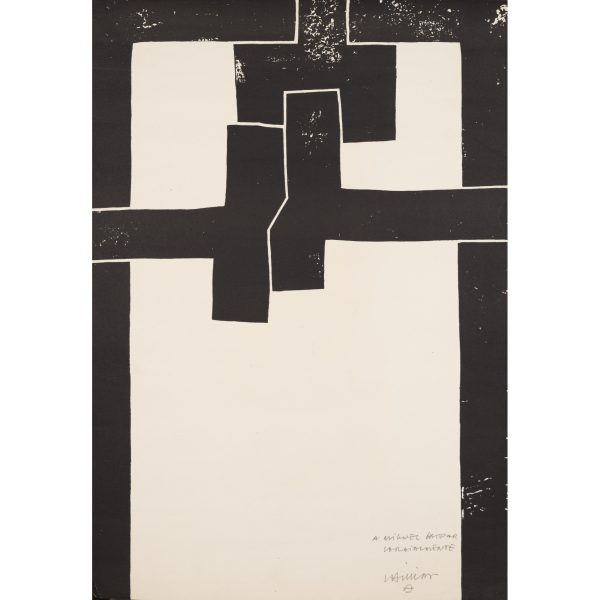 Eduardo Chillida Juantegui (San Sebastián, 1924- 2002)  Barcelona I.  Litografía sobre papel. Firmada 