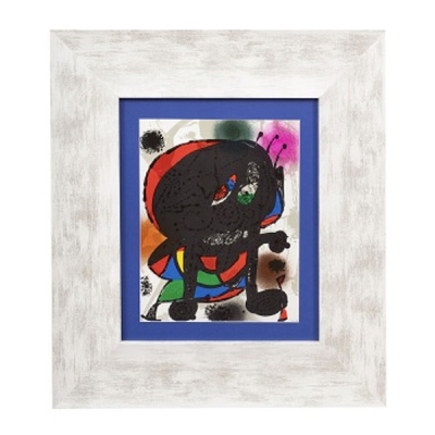 Litografía de Miró. Derriere Le mirror