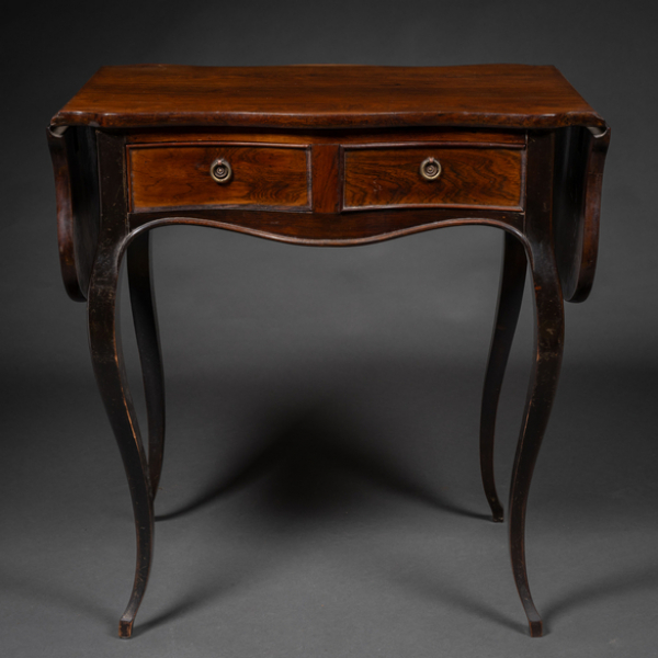 Mesa Inglesa de dos alas en madera de caoba del siglo XIX.