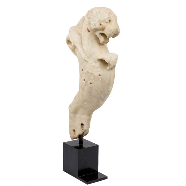 Trapezóforo de pantera pie de mesa en mármol Roma Siglo I-II d.C. 