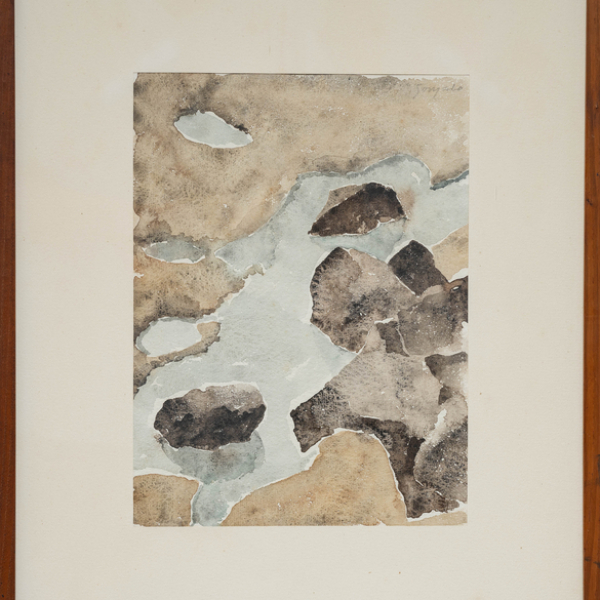 "Arenas"  GONZALO CHILLIDA (San Sebastián, 1926-2008)  Firmado: Gonzalo  Técnica: Acuarela/papel