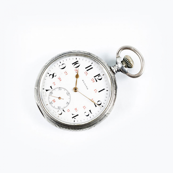 Reloj suizo lepine ZENITH. En caja de plata original, 48 mm, Gran Prix de París de 1900 y Genève.