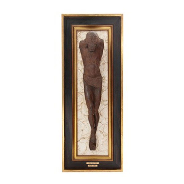 HIGINIO BASTERRA   ( Bilbao 1876 - 1957)  &quot;Cristo&quot;  Madera tallada 