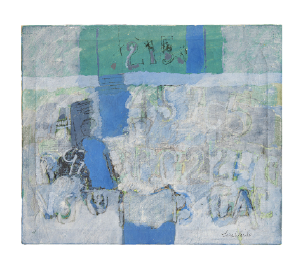 SARAH GRILO (Buenos Aires, 1917 - Madrid, 2007)  Sin título.   Óleo sobre lienzo.  46 x 55 cm.  Firmado abajo dcha.