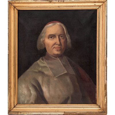 ESCUELA ESPAÑOLA  (S. XIX) &quot;Retrato de Cardenal Fleury&quot;