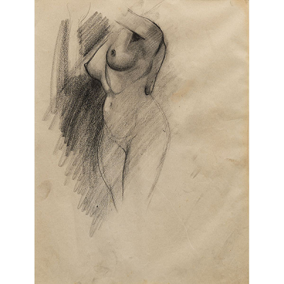 &quot;Desnudo de Mujer&quot;   ISIDORO GUINEA (Bilbao, 1893-1947) Lápiz/papel