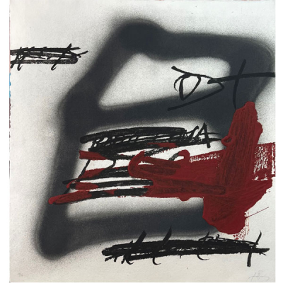 Antoni Tàpies  &quot;Forma ombrejada&quot; 18/99 (1987)