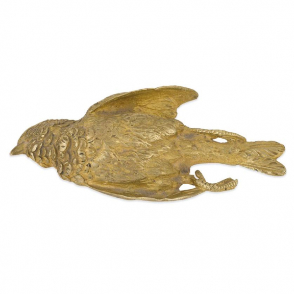 Pisapapeles gorri&oacute;n muerto S. XIX, en bronce dorado al mercurio 