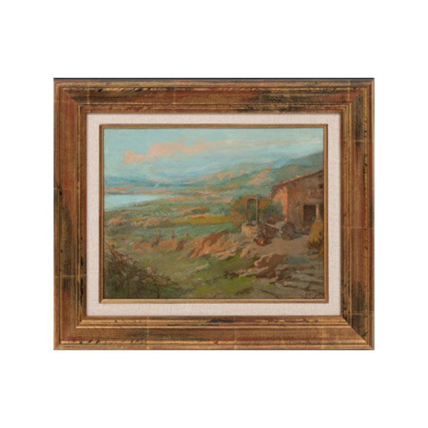 LUDOVICO GIGNOUX   (Francia 1882)  "Paisaje rural "  Firmado: Gignoux  Óleo / Lienzo 