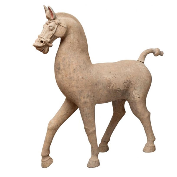Gran caballo terracota Han. China 206 a.C.-220 d.C. 