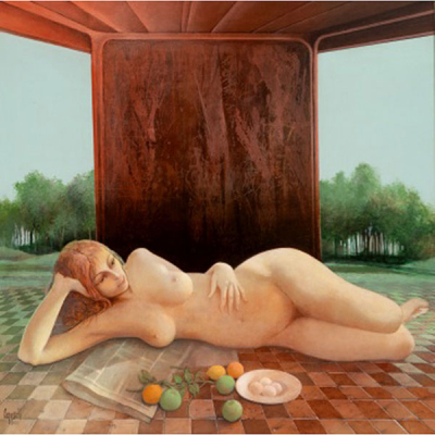 GLAUCO CAPOZZOLI  (Montevideo, Uruguay 1929) &quot;Desnudo femenino &quot;