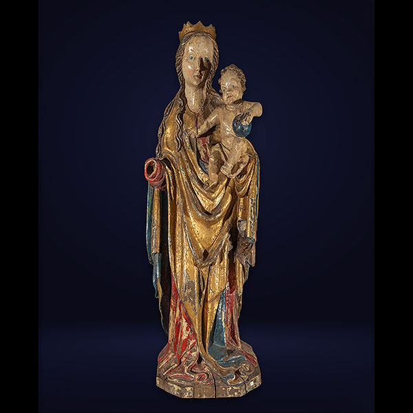 Escuela Flamenca del siglo XV - XVI - Virgen con el Niño.