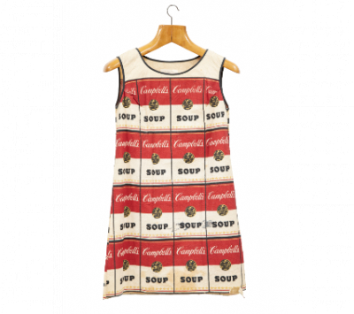 ANDY WARHOL (Pittsburgh, 1928 - Nueva York, 1987)  The Souper Dress, c.1966-8 original.  Ed.Campbell's Soup Company. 