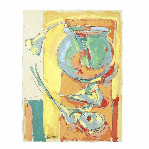 Emilio Pascual (s.XX-XXI) &quot;Sin título&quot;, 1997   Óleo sobre lienzo recortado. Firmado y fechado &quot;E. Pascual/97&quot; en el margen inferior izquierdo. 