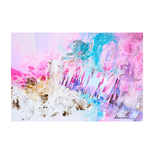 Elba Schwerdt (Bahía Blanca, Argentina, 1956) Composición II. Técnica mixta sobre tela. Firmado.