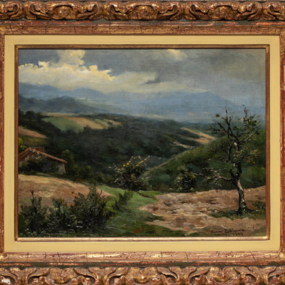 &quot;Paisaje de Garay&quot;  RAMÓN DE ZUBIAURRE (Garay, 1882 - Madrid, 1969) 