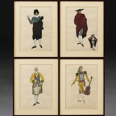 &quot;Personajes&quot;  Autoría: Anne Blanchard, Escuela Francesa, Segunda Mitad del siglo XX 