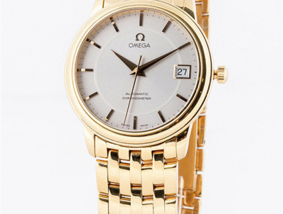 Reloj cab., suizo, OMEGA Automatic Chronometer de oro amarillo