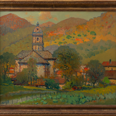 &quot;Vista de Irurita&quot;  JUAN LARRAMENDI (Vera, 1917-2005)