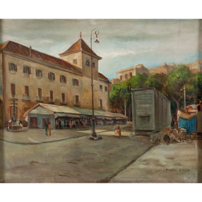 Francisco Planas Doria “Mercado de Santa Mónica, Barcelona”