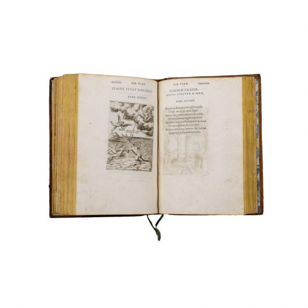 "ACHILLIS BOCCHII BONON, SYMBOLICARUM QUAESTIONUM.- DE UNIVERSO GENERE QUAS SERIO LUDEBAT LIBRI QUINQUE" Bononiae: Aedib. Novae Academiae, 1555.