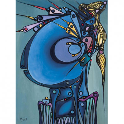 José María Mijares. &quot;Cabeza (c. 1980)&quot;. Óleo sobre lienzo. Firmado 