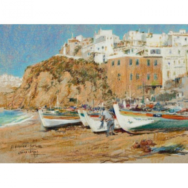 LUIS GARC&Iacute;A CAMPOS   (Bilbao 1928 - 2011)  "Albufeira. Portugal"  Firmado 