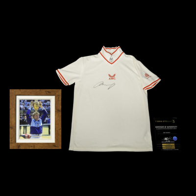 Camiseta tenis firmada con foto campeón de Wimbledon 2013, Andy Murray, certificada.