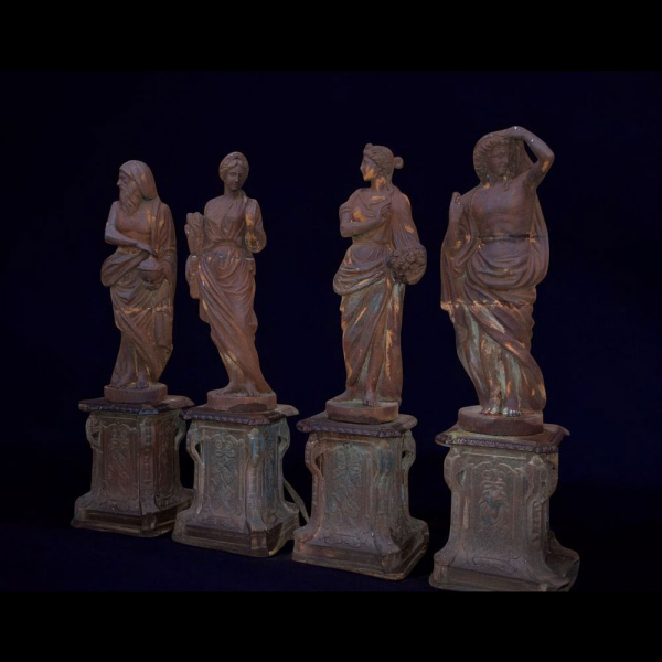Monumental Conjunto de Esculturas de Jardín de las 4 Estaciones, Italia , siglo XIX-XX.