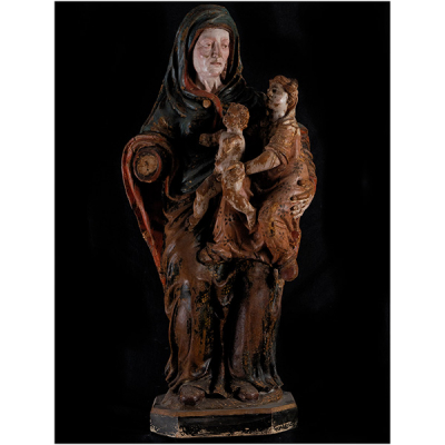 Santa Ana con la Virgen y el Niño, siglo XVII