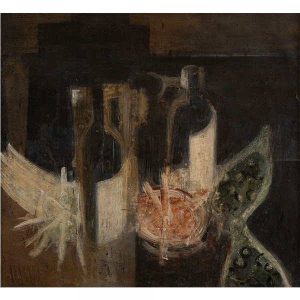 "Bodegón "  PANCHO COSSIO(Cuba, 1894-Alicante, 1970).  