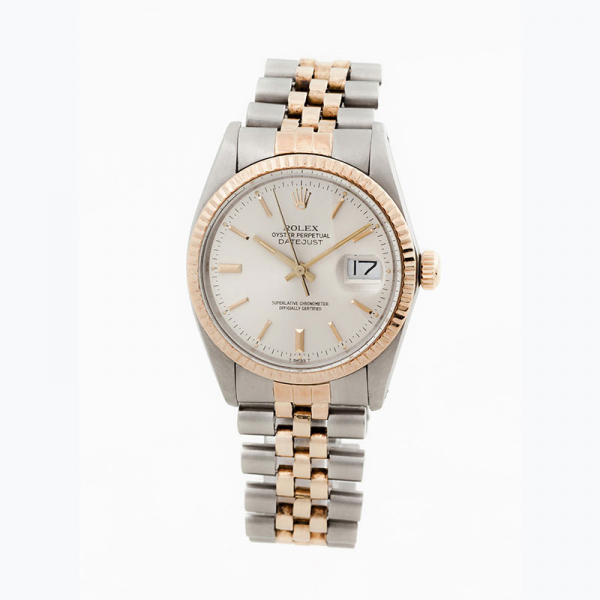 Reloj cronómetro cab., suizo, ROLEX Oyster Perpetual DateJust, ref. 16013, en acero y oro amarillo 18 K. 