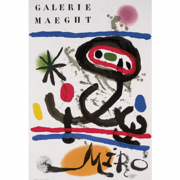 JOAN MIRÓ (DESPUÉS).   &quot;Cartel. Joan Miró&quot;. Editado por Galerie Maeght, París.