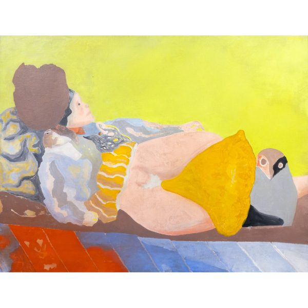 Jorge Castillo (Pontevedra, 1933)  Prostituta recostada.  &Oacute;leo sobre tela. Firmado. 