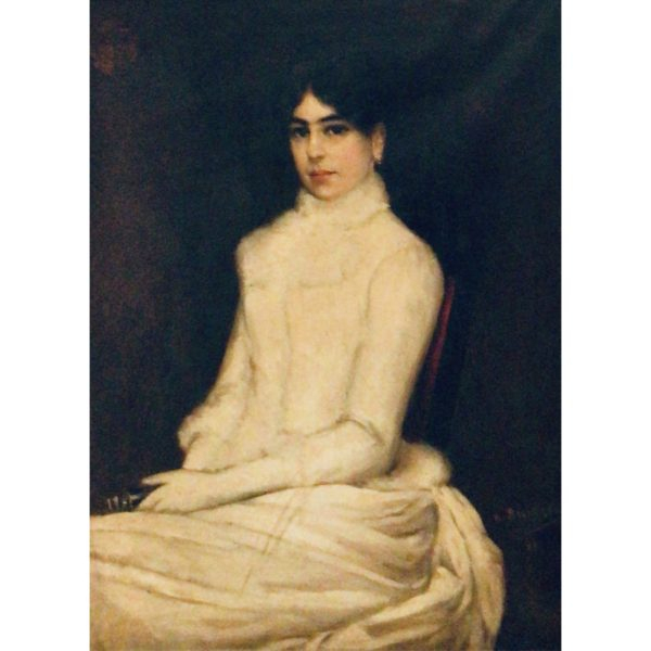 Dionís Baixeras Verdaguer (Barcelona, 1862-1943)  Retrato de Maria del Pilar Casanovas Fortuny.  