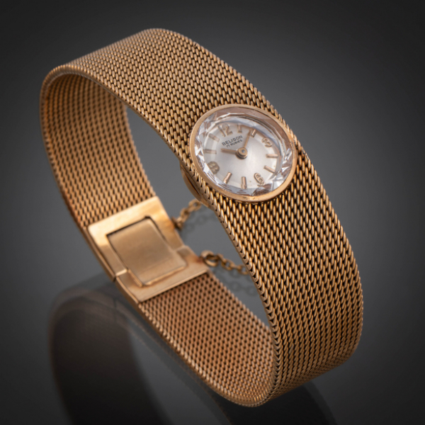Belison 17 rubís, Reloj vintage de dama en oro amarillo de 18 kt.