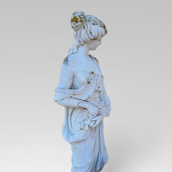 Monumental Venus en m&aacute;rmol de Carrara, Italia finales del siglo XIX o principios del XX.