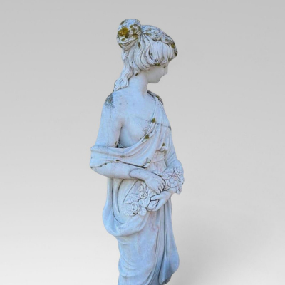 Monumental Venus en m&aacute;rmol de Carrara, Italia finales del siglo XIX o principios del XX.