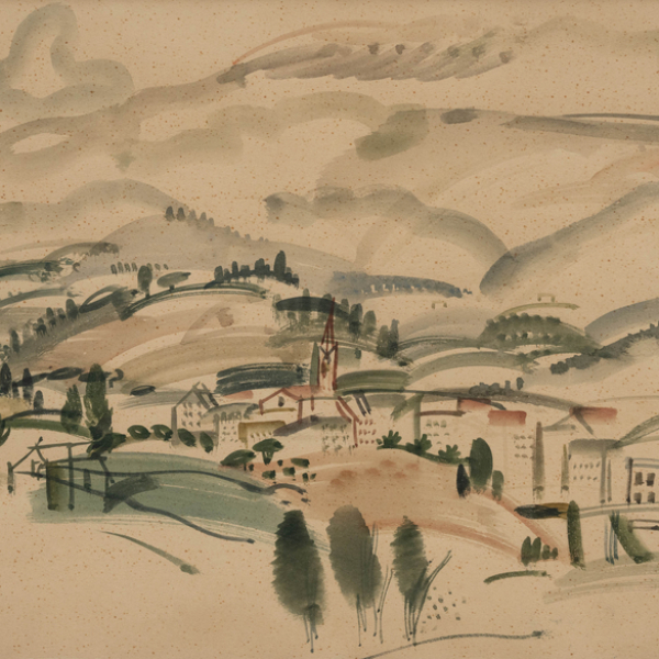 "Paisaje"  ÁLVARO DELGADO (Madrid, 1922-2016) 