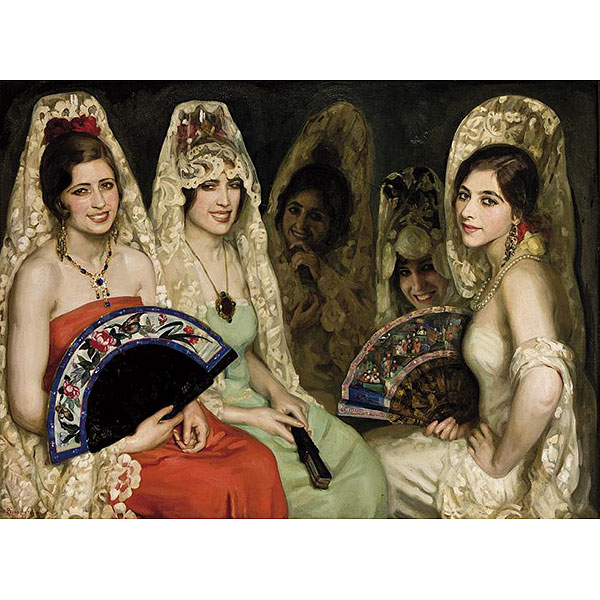 Pedro Antonio Martínez. Majas con Mantilla
