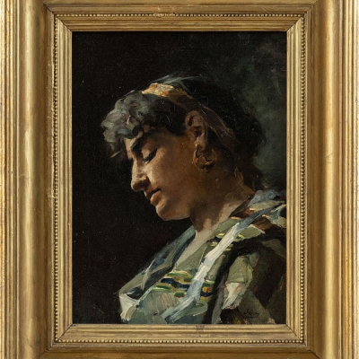 &quot;Zingara&quot;  Autoría: JULIO GROS Y FERNÁNDEZ (Vitoria, 1863 - Madrid, 1893) 
