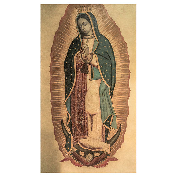Escuela colonial, s.XVIII. Virgen de Guadalupe. Óleo sobre tela.