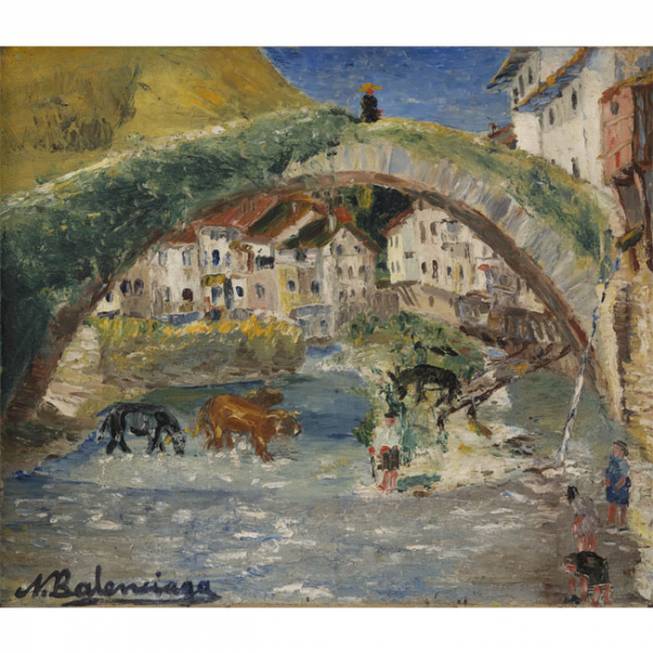 "Puente de Urrestilla" Autoría: NARCISO BALENCIAGA (Arrona, Guipúzcoa, 1905-México, 1935)  