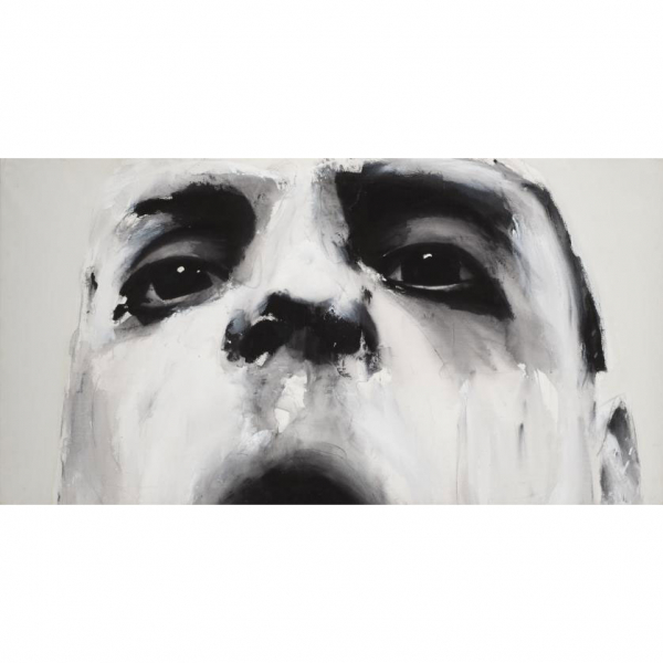 Santiago Ydañez.   &quot;Sin título (2004)&quot;. Acrílico sobre lienzo. Firmado y fechado (2004) al dorso.