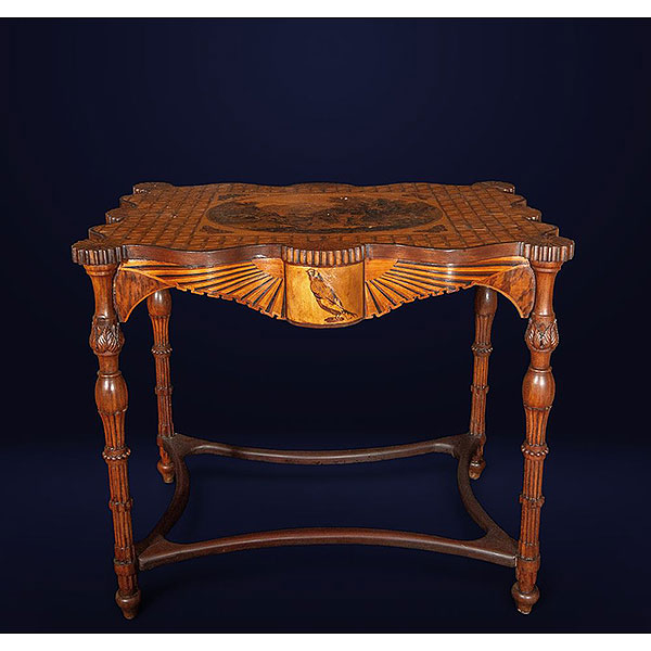 Importante Mesa Neoclásica Piamontesa italiana, finales siglo XVIII